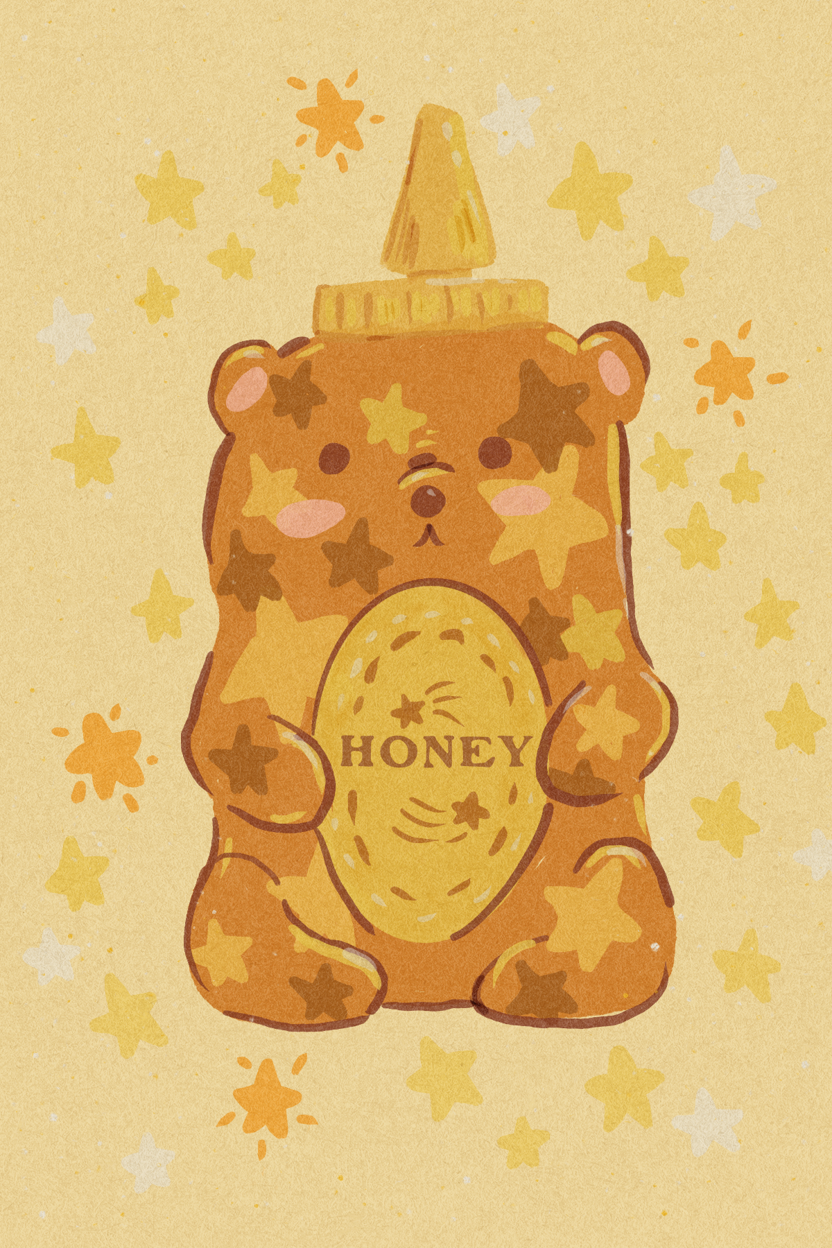 Honey Bear Postcard