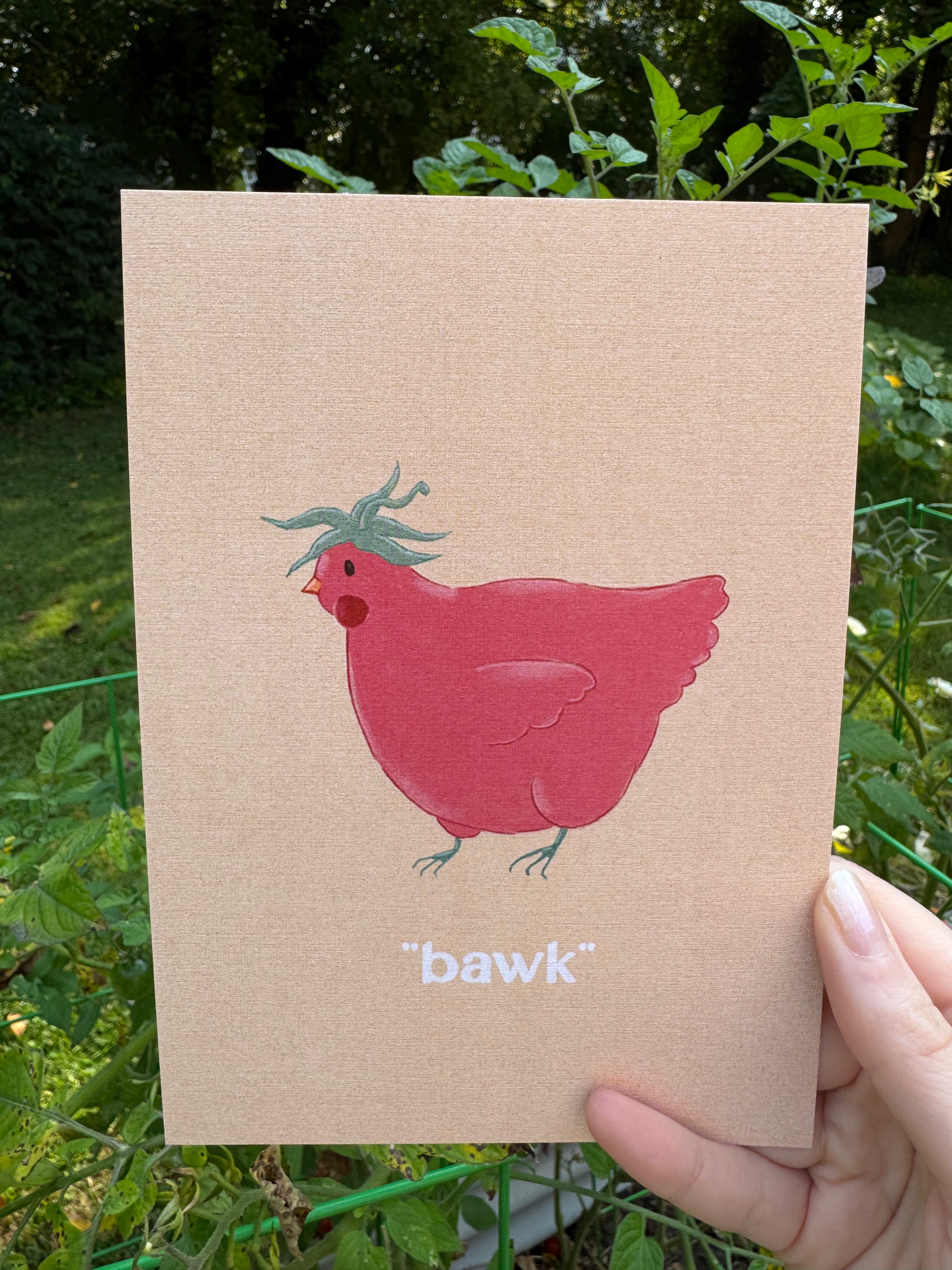 BAWK Tomato Print