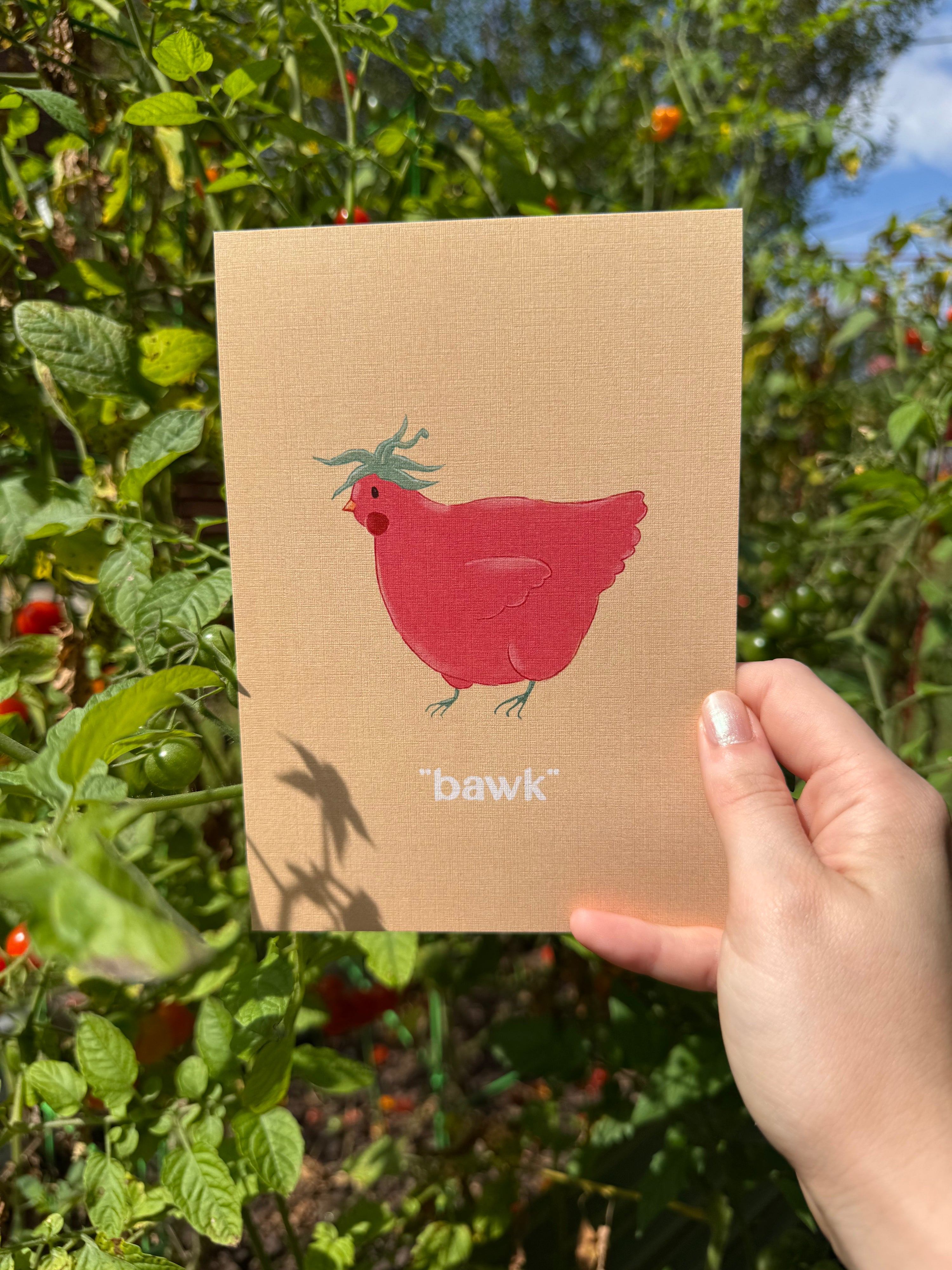 BAWK Tomato Print