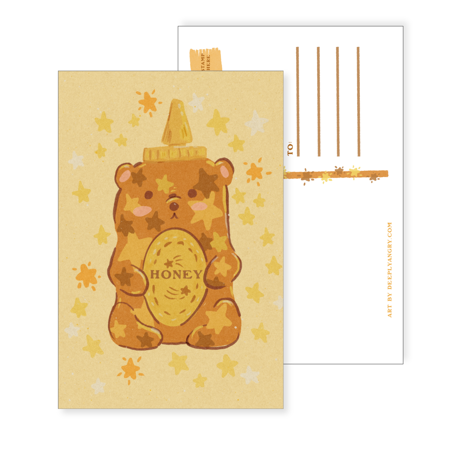 Honey Bear Postcard