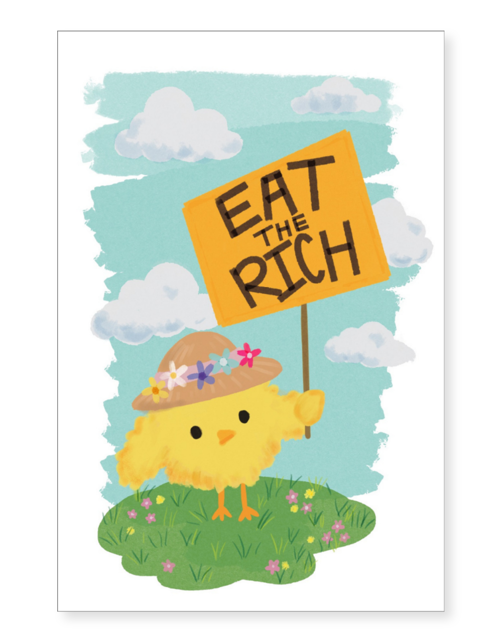 Eat the Rich Postcard