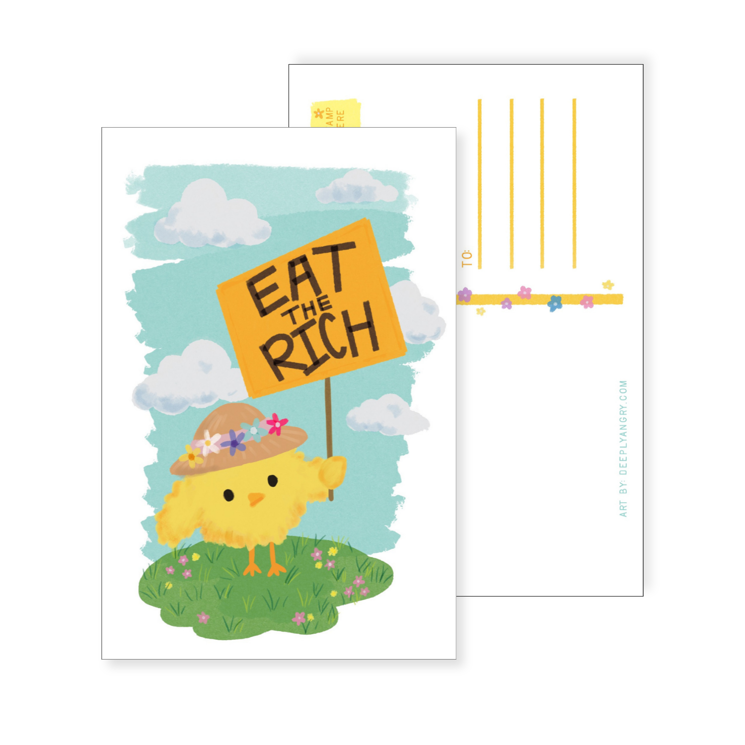 Eat the Rich Postcard