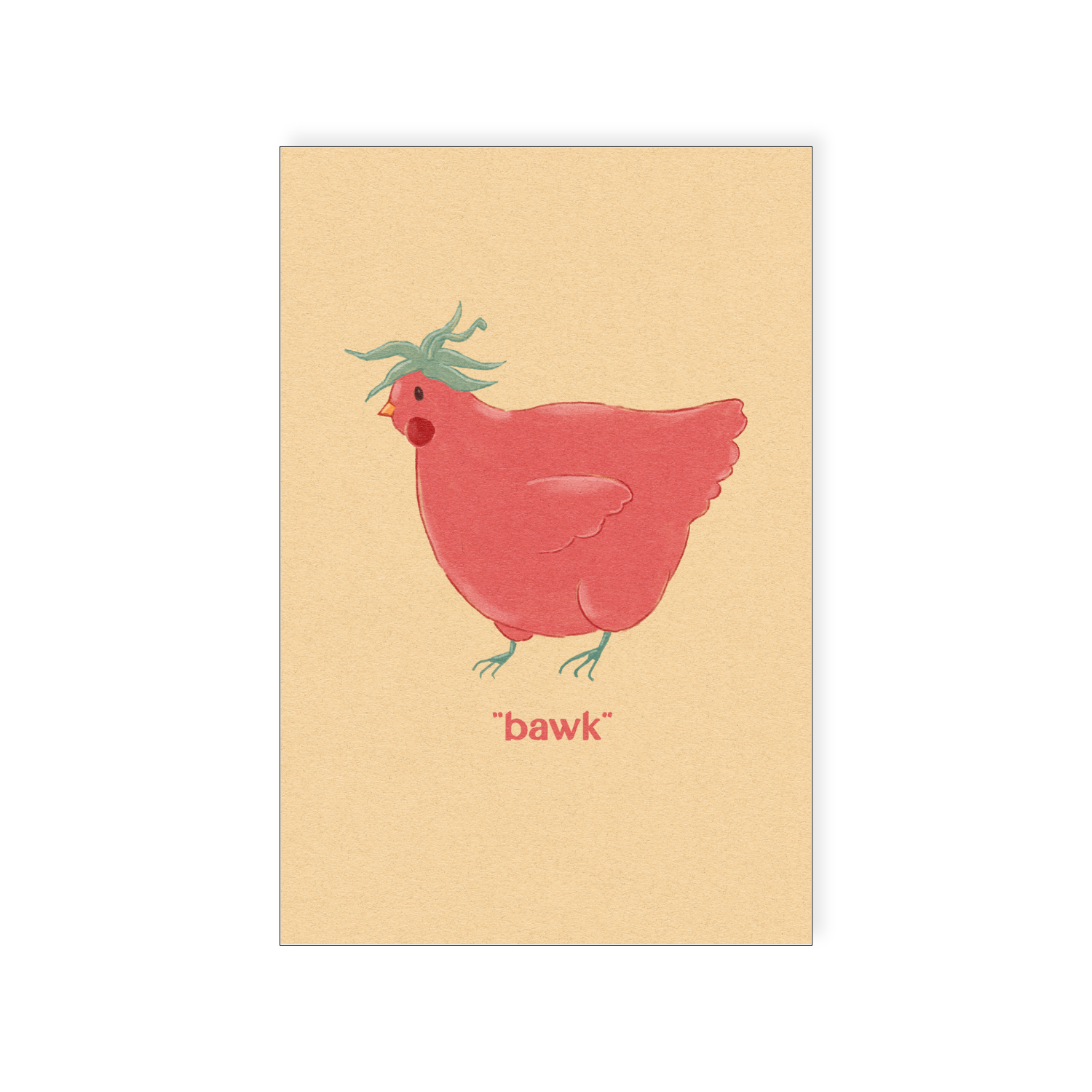 Bawk Postcard