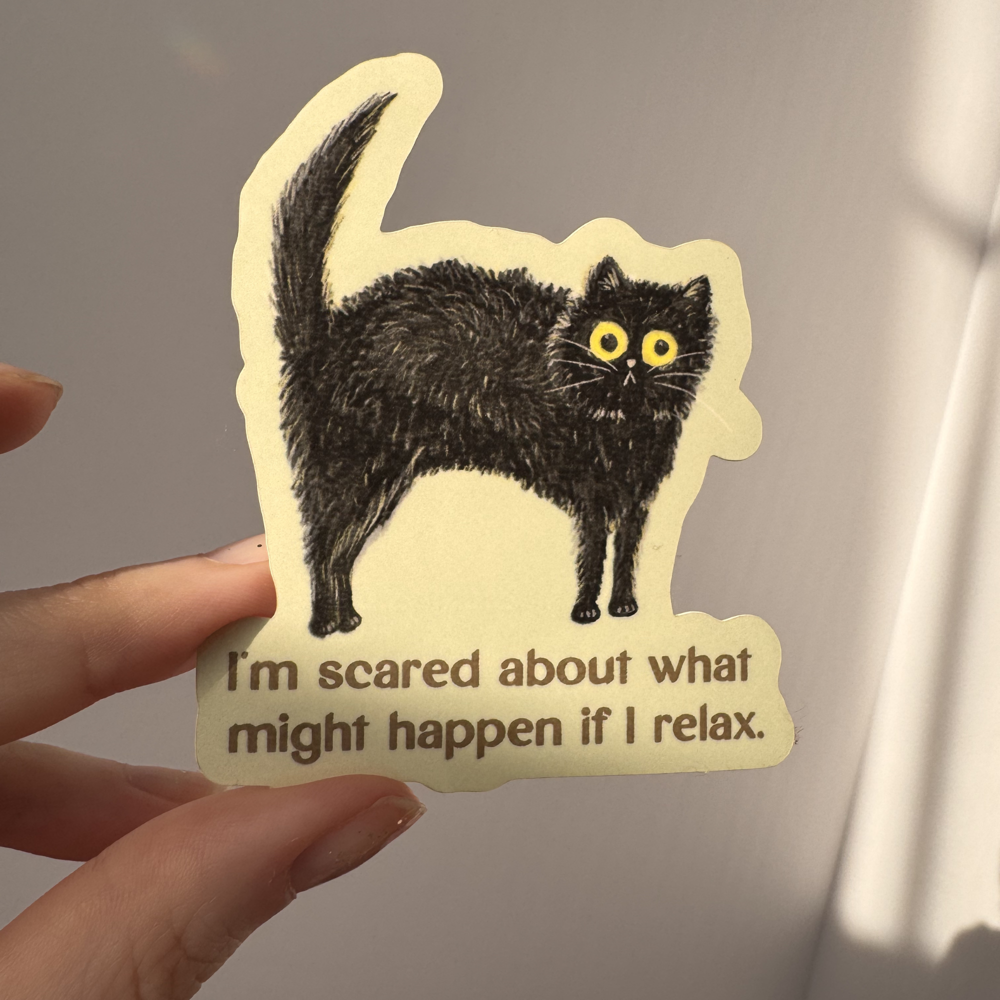 I'm Scared About What Might Happen If I Relax Sticker